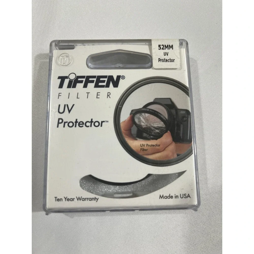 Tiffen 52mm UV Protection Filter Lens Protector Camera Camcorder 52 MM